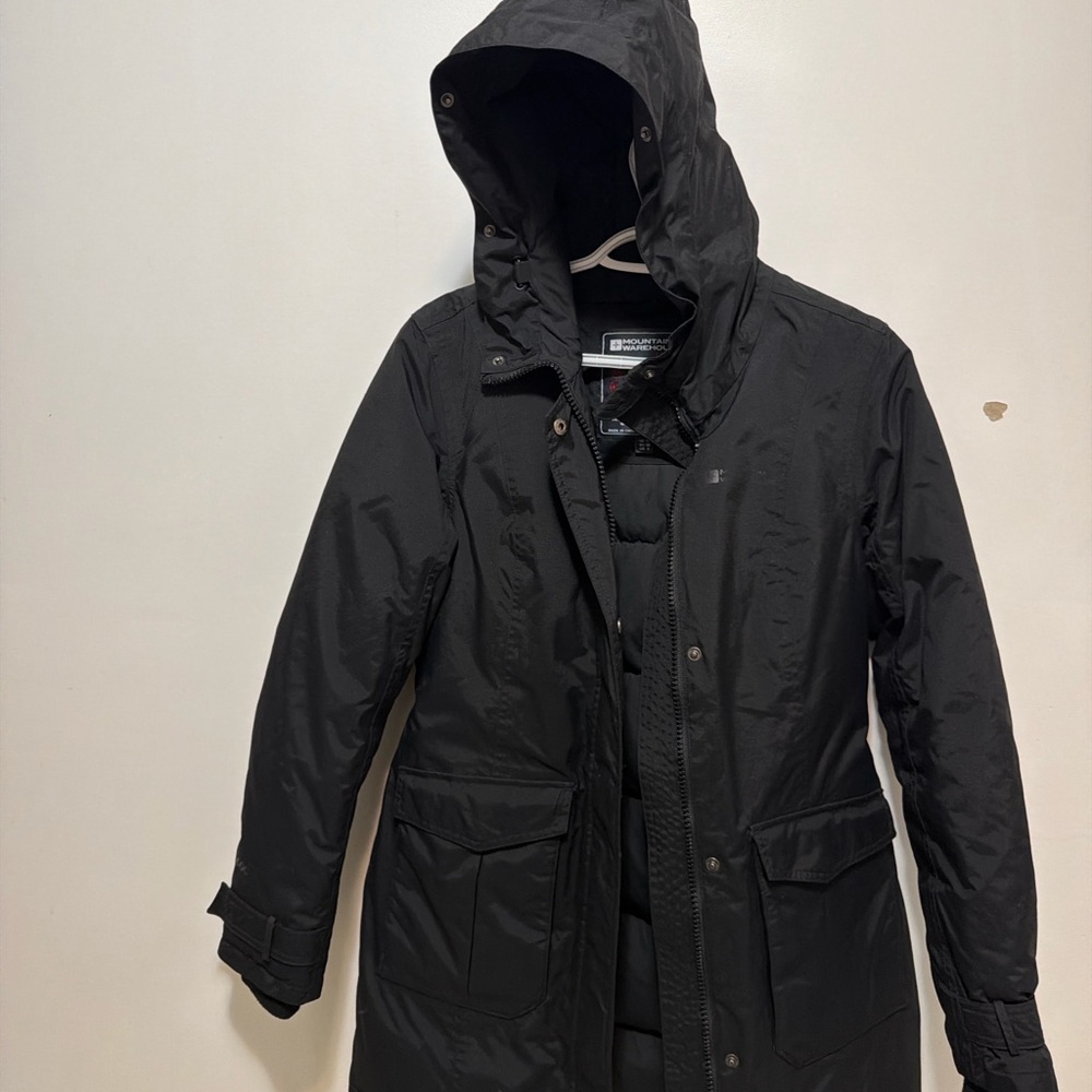 Black Women's Insulated Ski & Snow Jacket - Water-Resistant Winter Parka - Picture 8 of 8